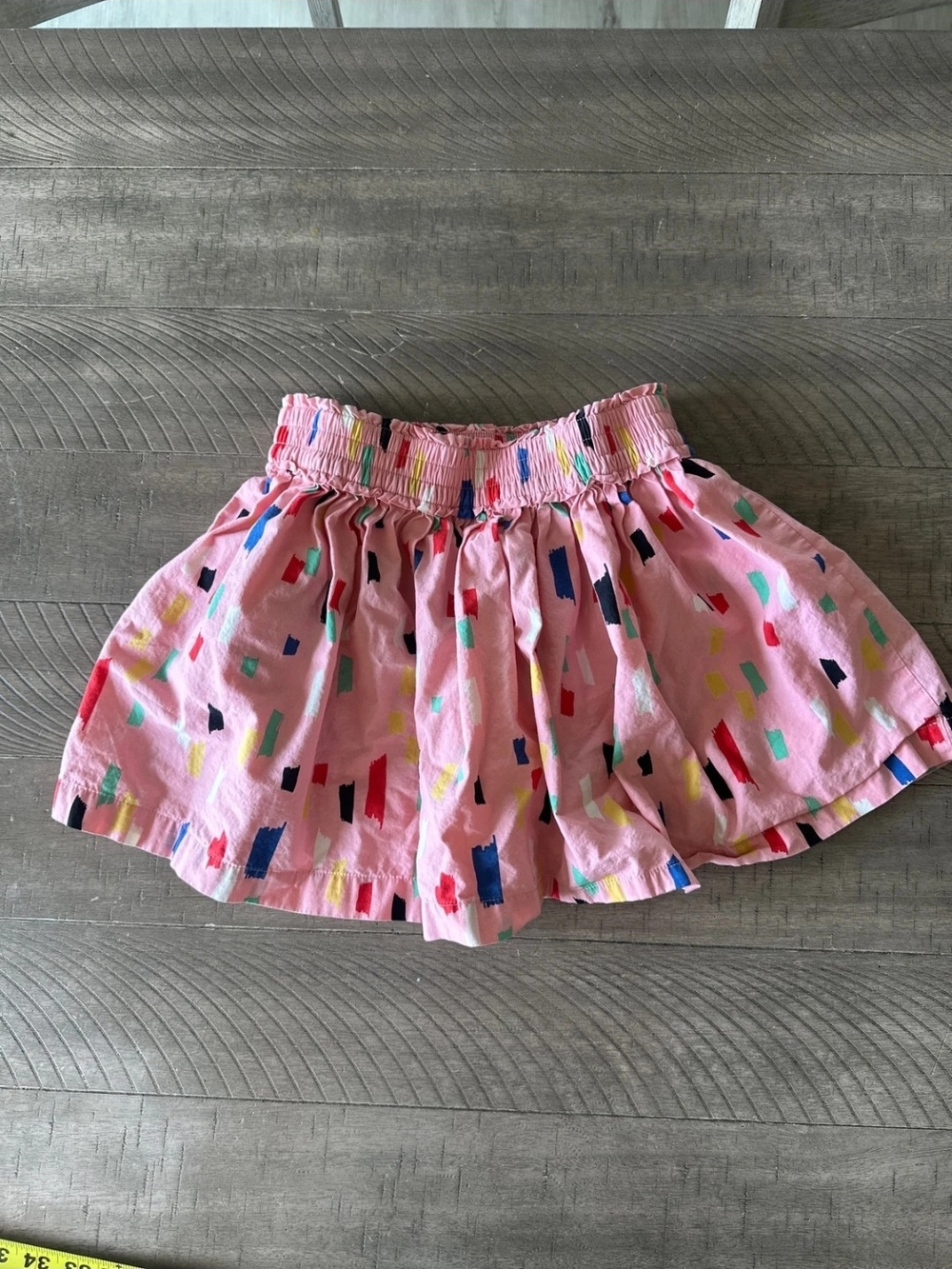 Hanna Andersson Pink Brushstroke Print Skirt